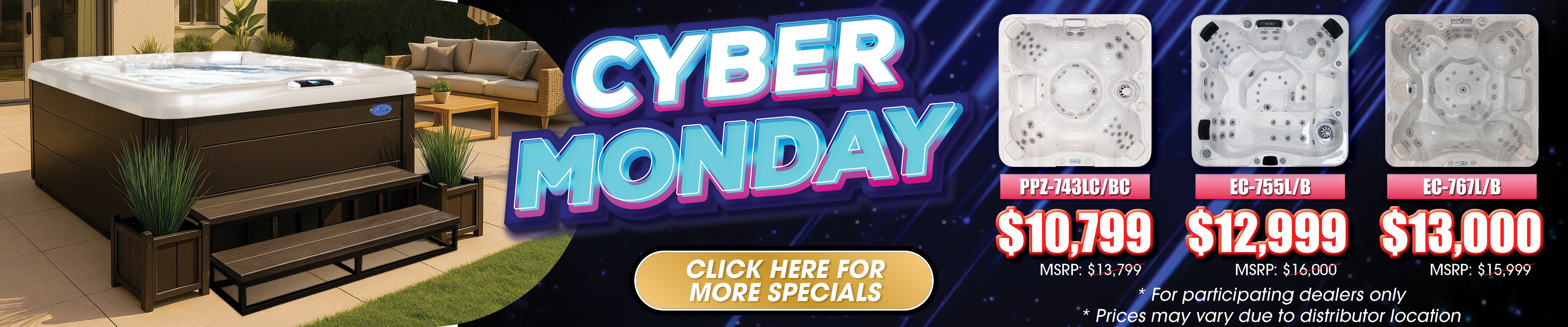 Calspas hot tub being used in a family setting - Spearfish