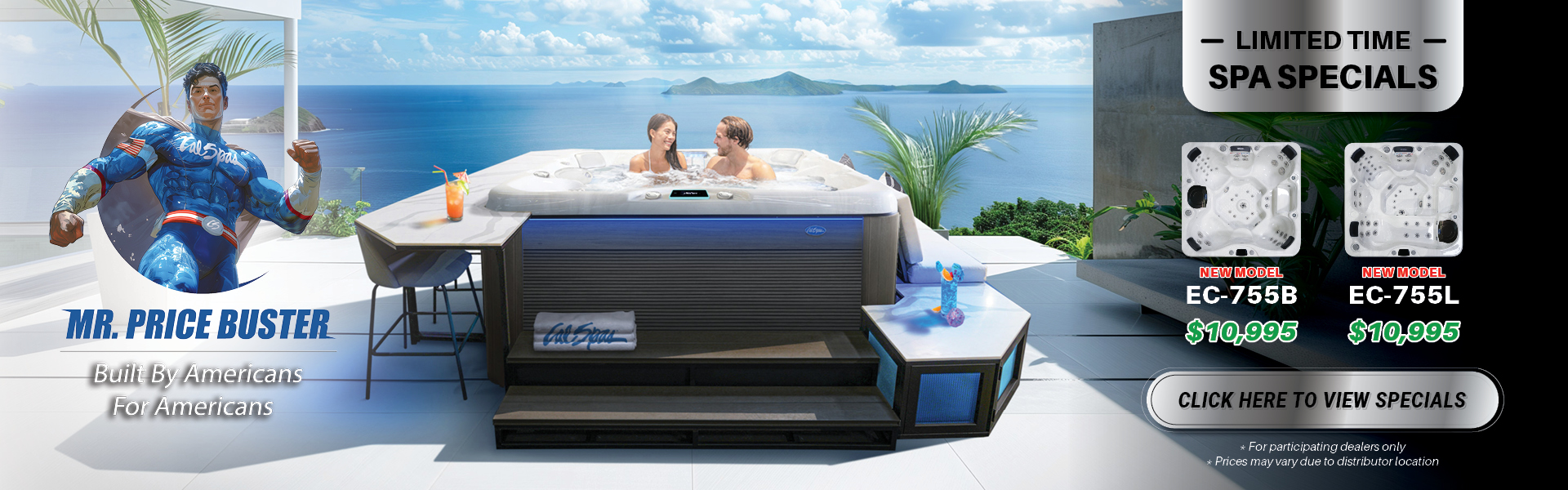 Calspas hot tub being used in a family setting - Spearfish